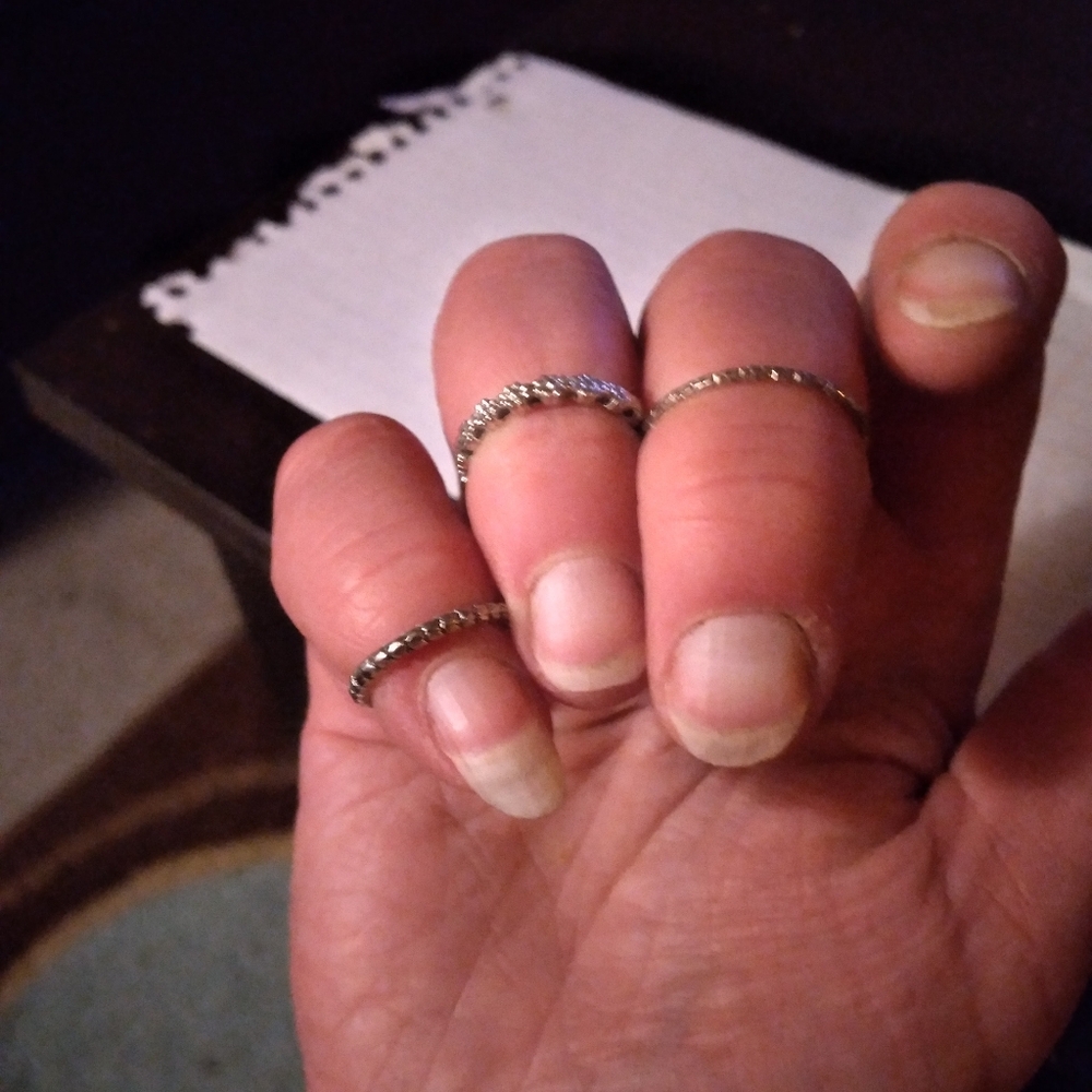Silver ring stacking bundle (5) - Picture 2 of 3